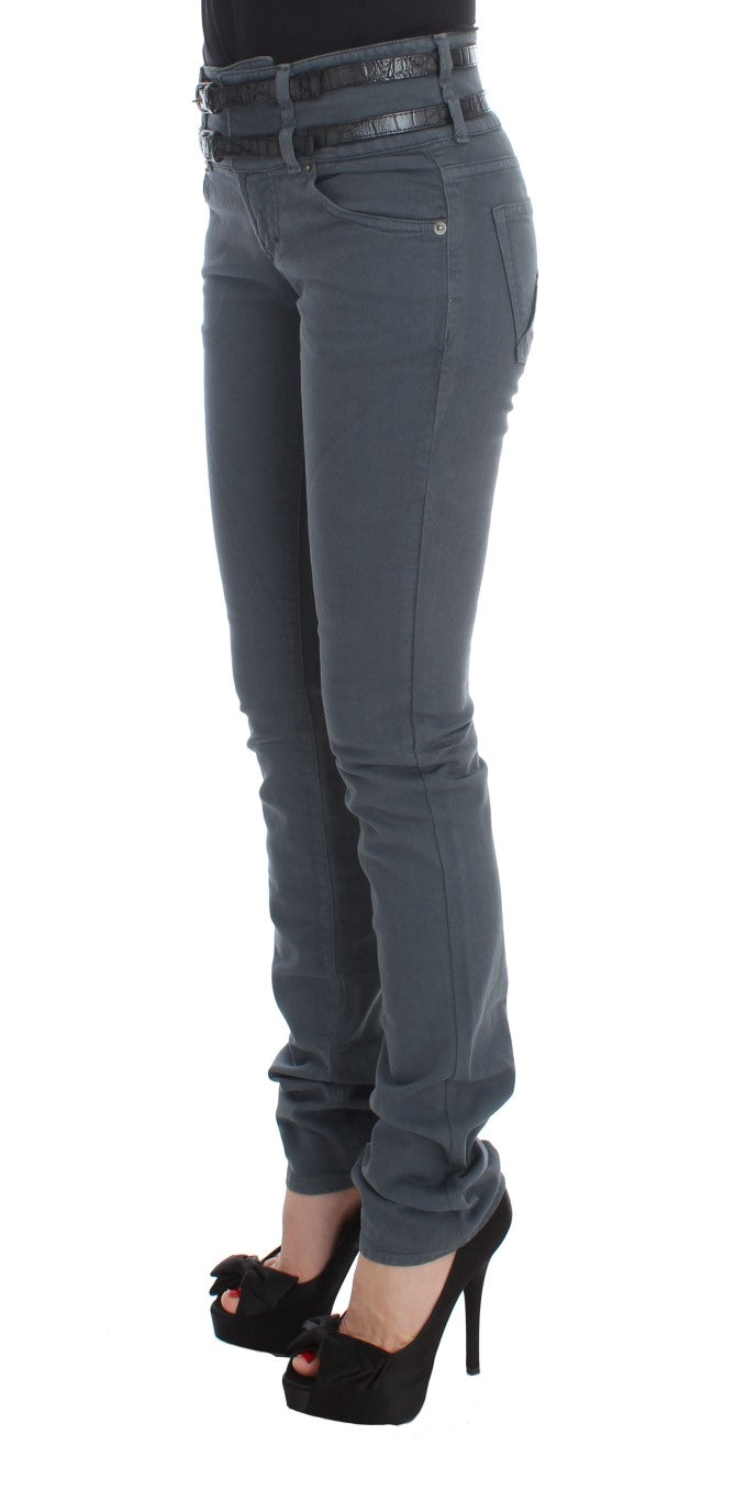 Elegante Slim Fit-Jeans aus Italien in schickem Blau