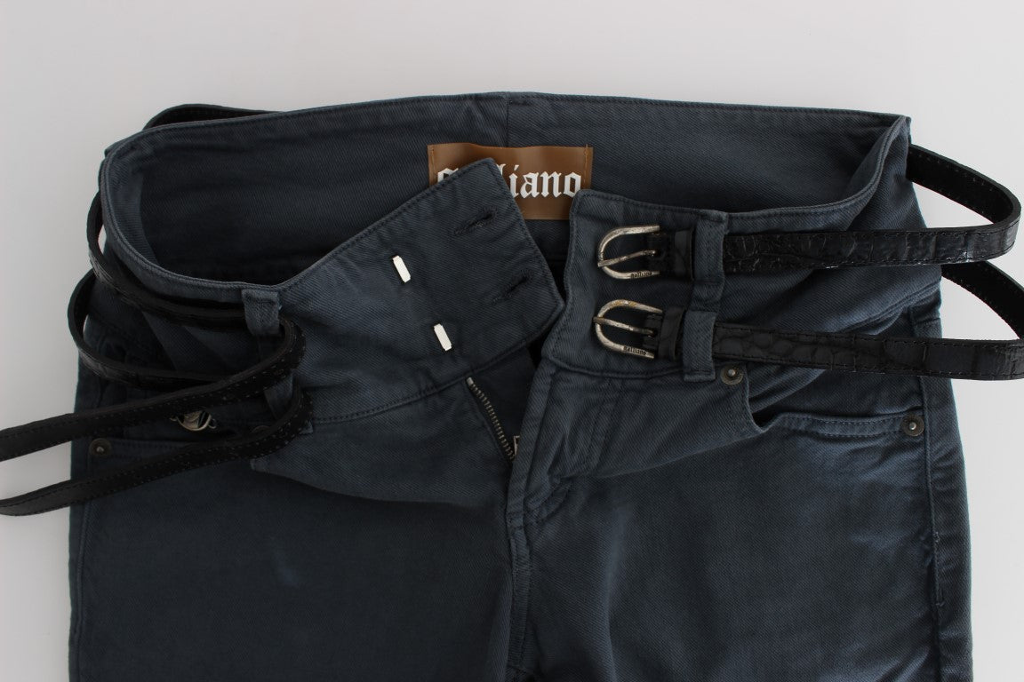 Elegante Slim Fit-Jeans aus Italien in schickem Blau