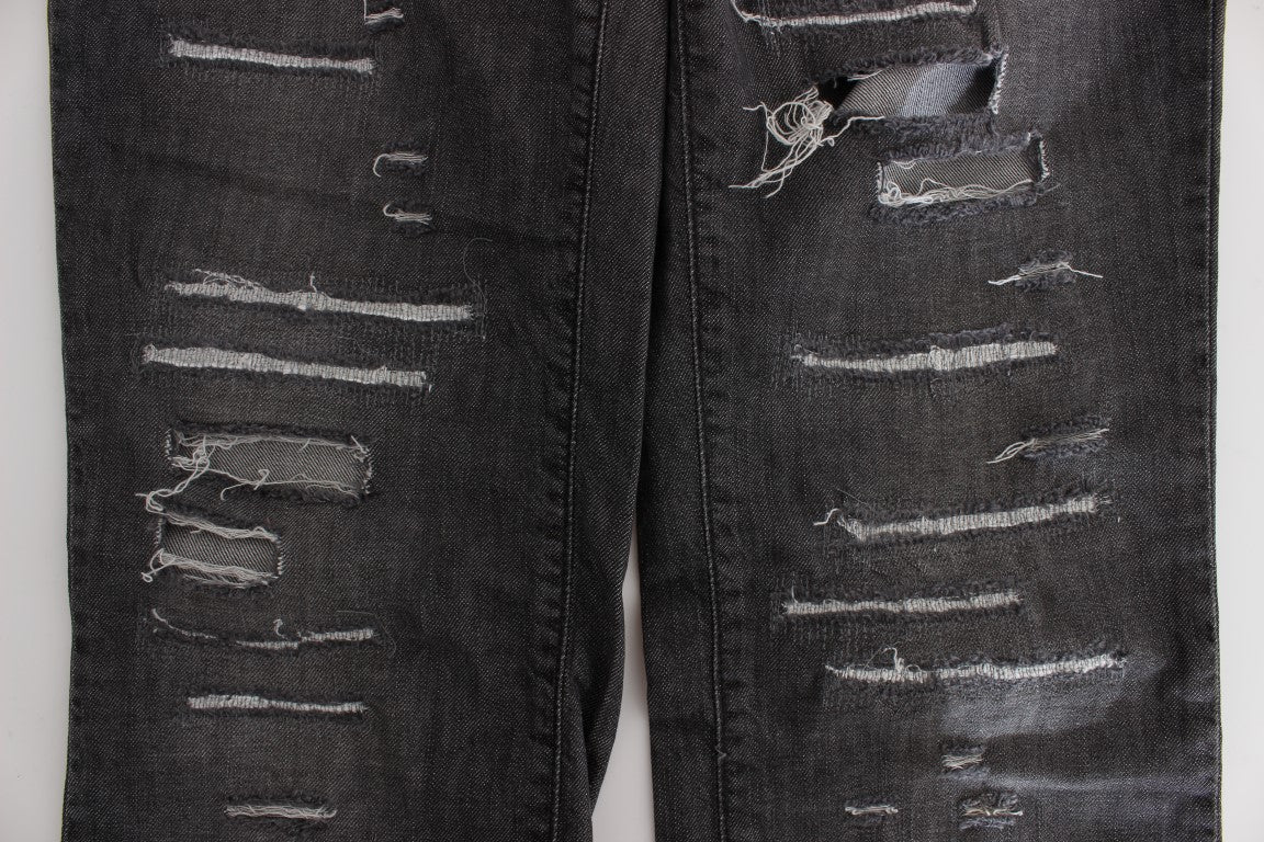 Schicke Straight Fit Jeans in grauer Waschung