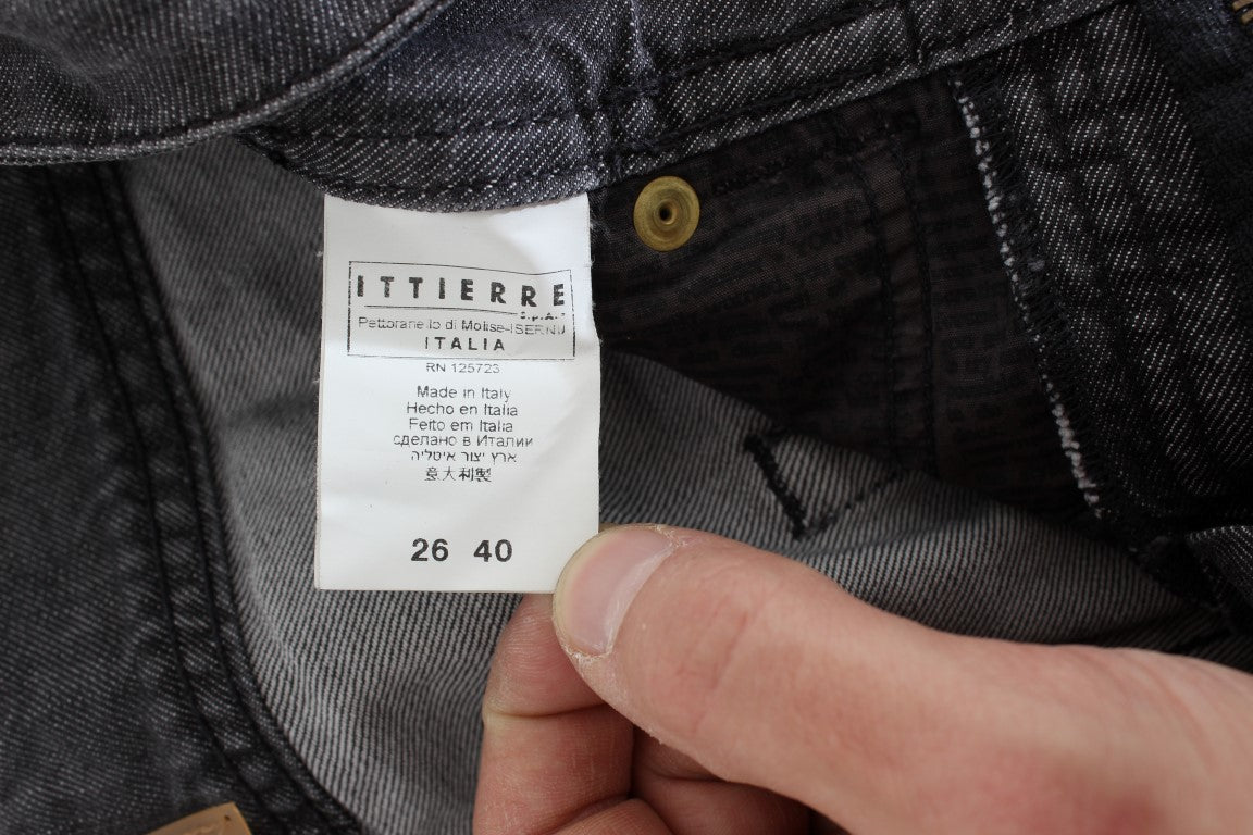 Schicke Straight Fit Jeans in grauer Waschung