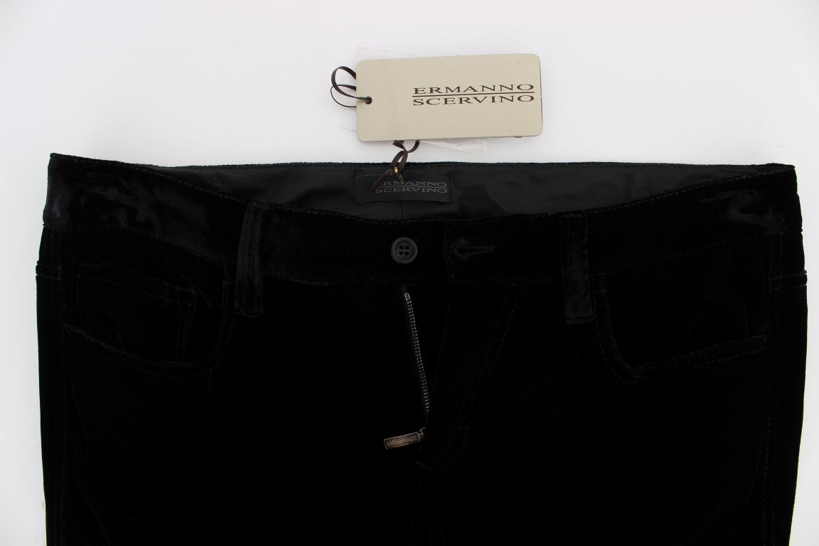 Elegante schwarze Slim Fit Hose