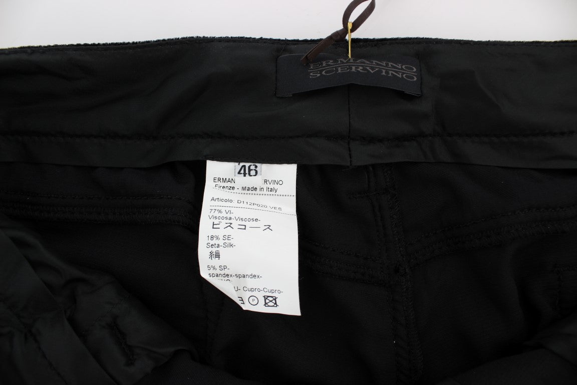 Elegante schwarze Slim Fit Hose
