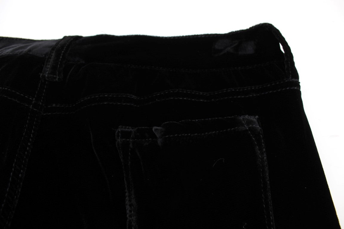 Elegante schwarze Slim Fit Hose