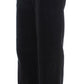 Jeans neri eleganti in cotone dritto