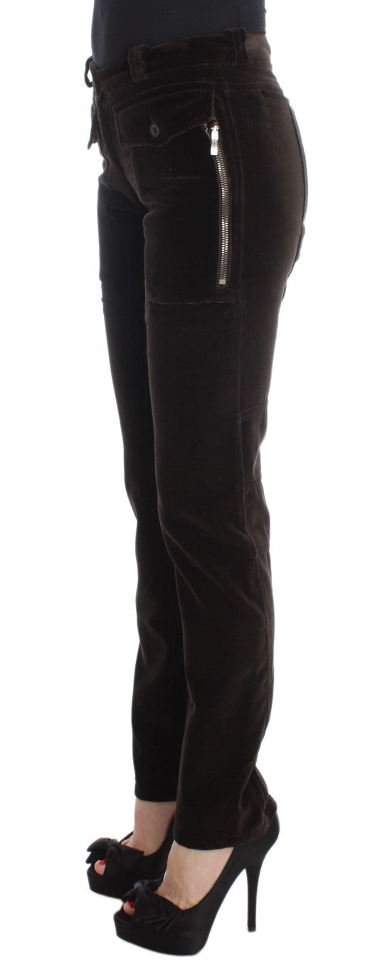 Slim Fit Hose aus italienischer Baumwolle