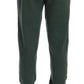 Pantaloni sportivi eleganti in cashmere verde