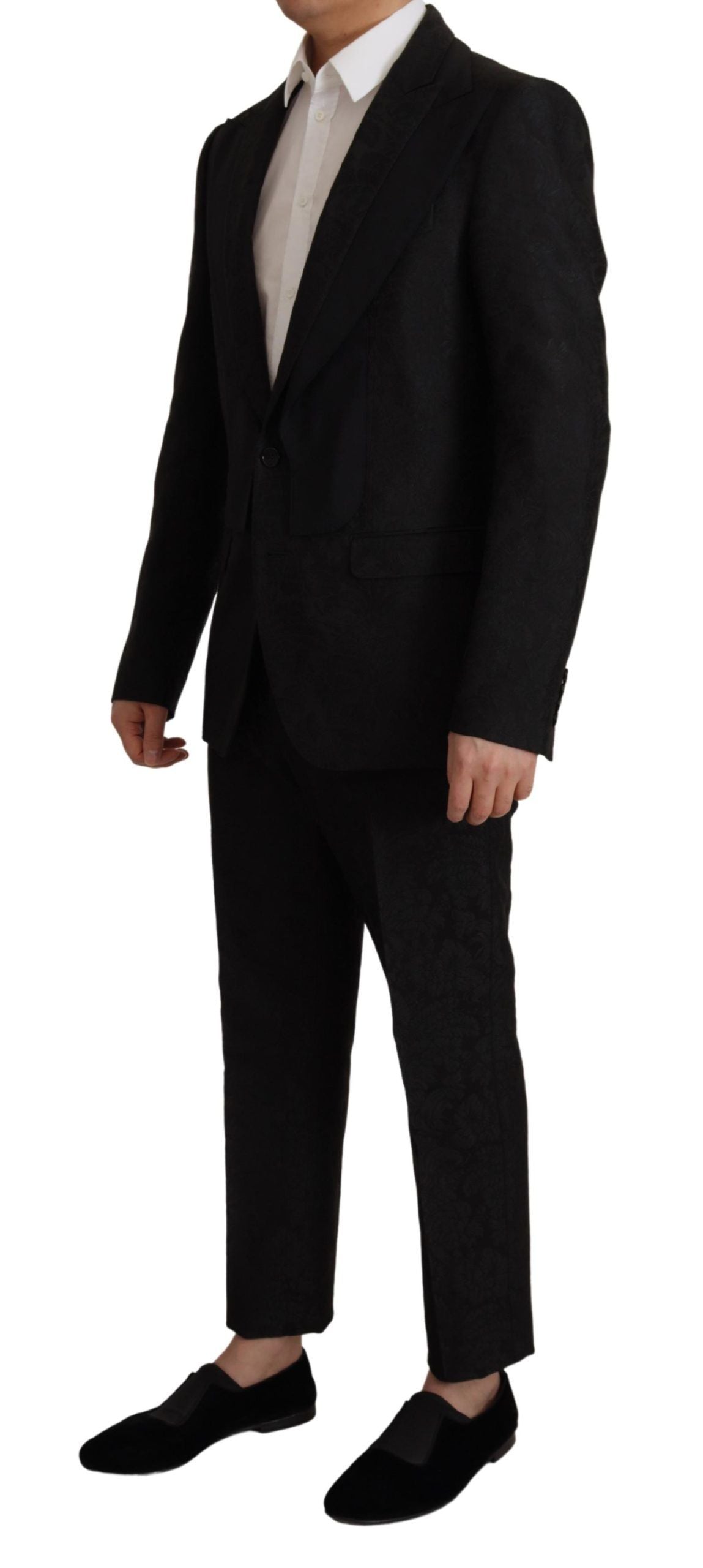 Elegante abito Martini nero a due pezzi