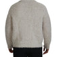 Eleganter cremefarbener Rollkragenpullover aus Wollmischung