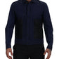 Svelte Dark Blue Cotton Shirt