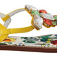 Majolica Crystal Embellished Leather Sandals