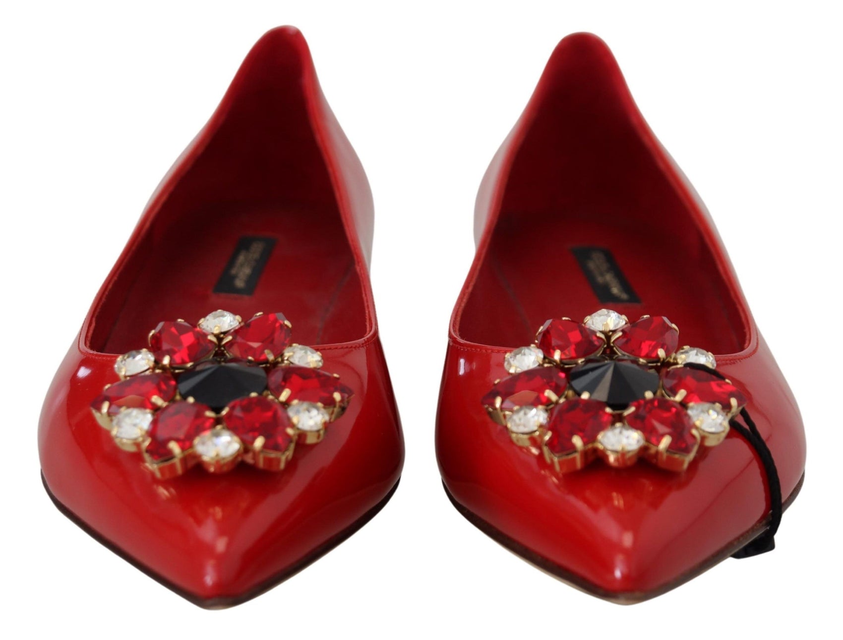 Rote Wildleder-Loafer mit Kristallen – Exquisite Eleganz