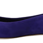 Embellished Crystal Purple Suede Flats