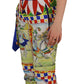 Dolce & Gabbana Multicolor Printed Snow Trouser Pants