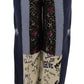 Jeans larghi multicolor a vita alta