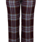 Pantaloni eleganti in misto lana a vita alta