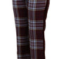 Pantaloni eleganti in misto lana a vita alta