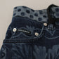 Eleganti jeans skinny a vita alta con motivo floreale