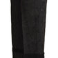 Pantaloni eleganti in broccato nero