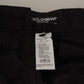 Pantaloni eleganti in broccato nero