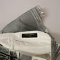 Denim Elegance grigio a vita alta