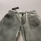 Denim Elegance grigio a vita alta