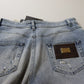Jeans skinny a vita alta - Blu