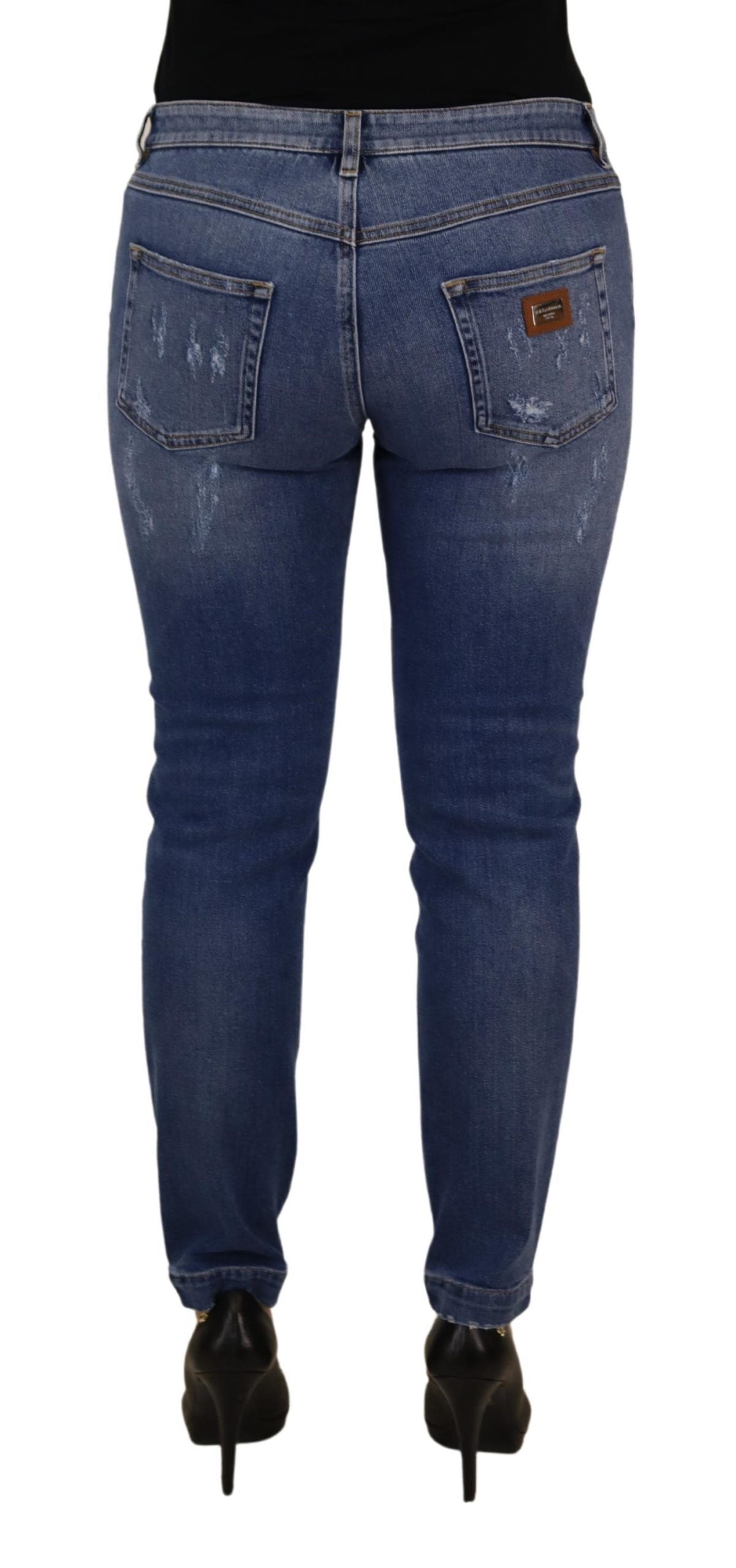 Jeans skinny a vita bassa chic