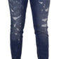 Jeans skinny a vita bassa chic
