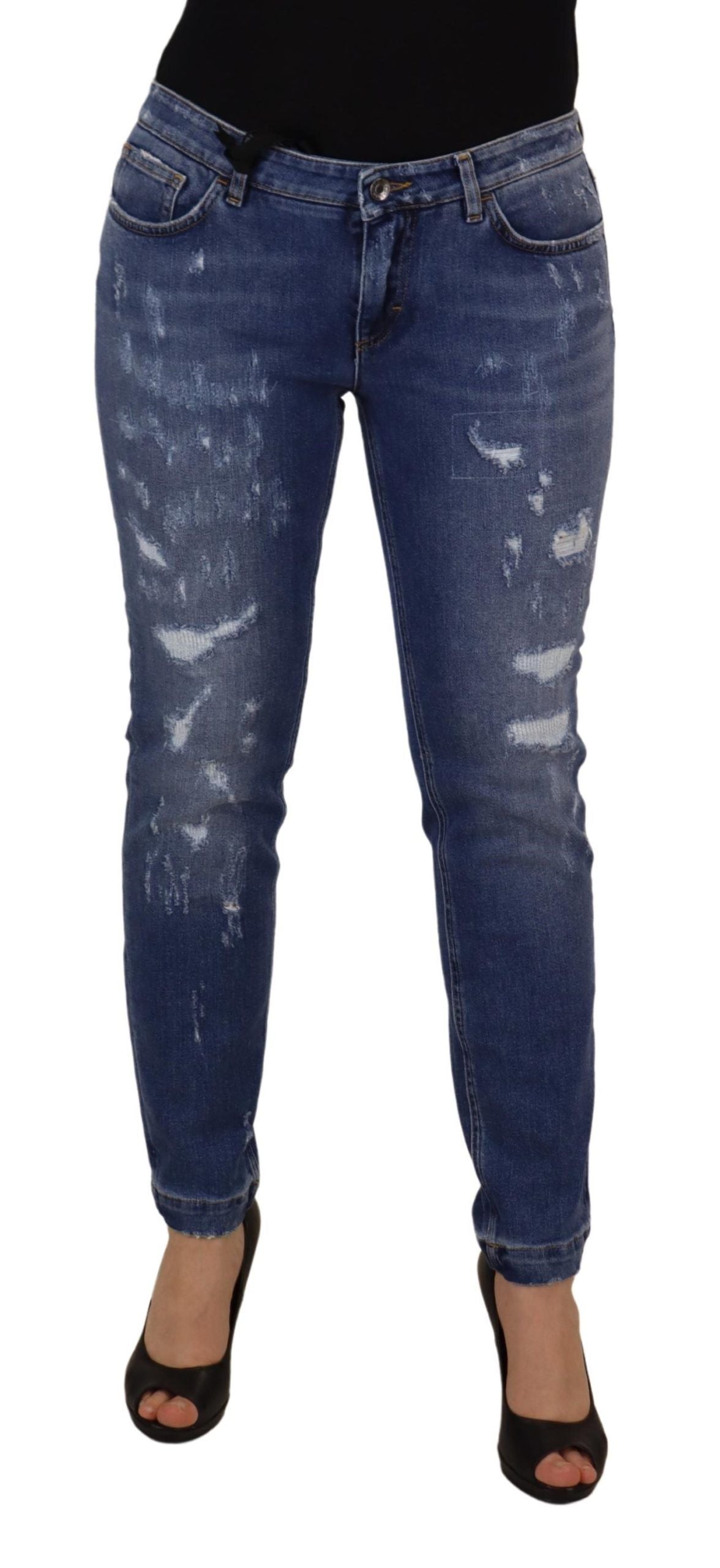Jeans skinny a vita bassa chic