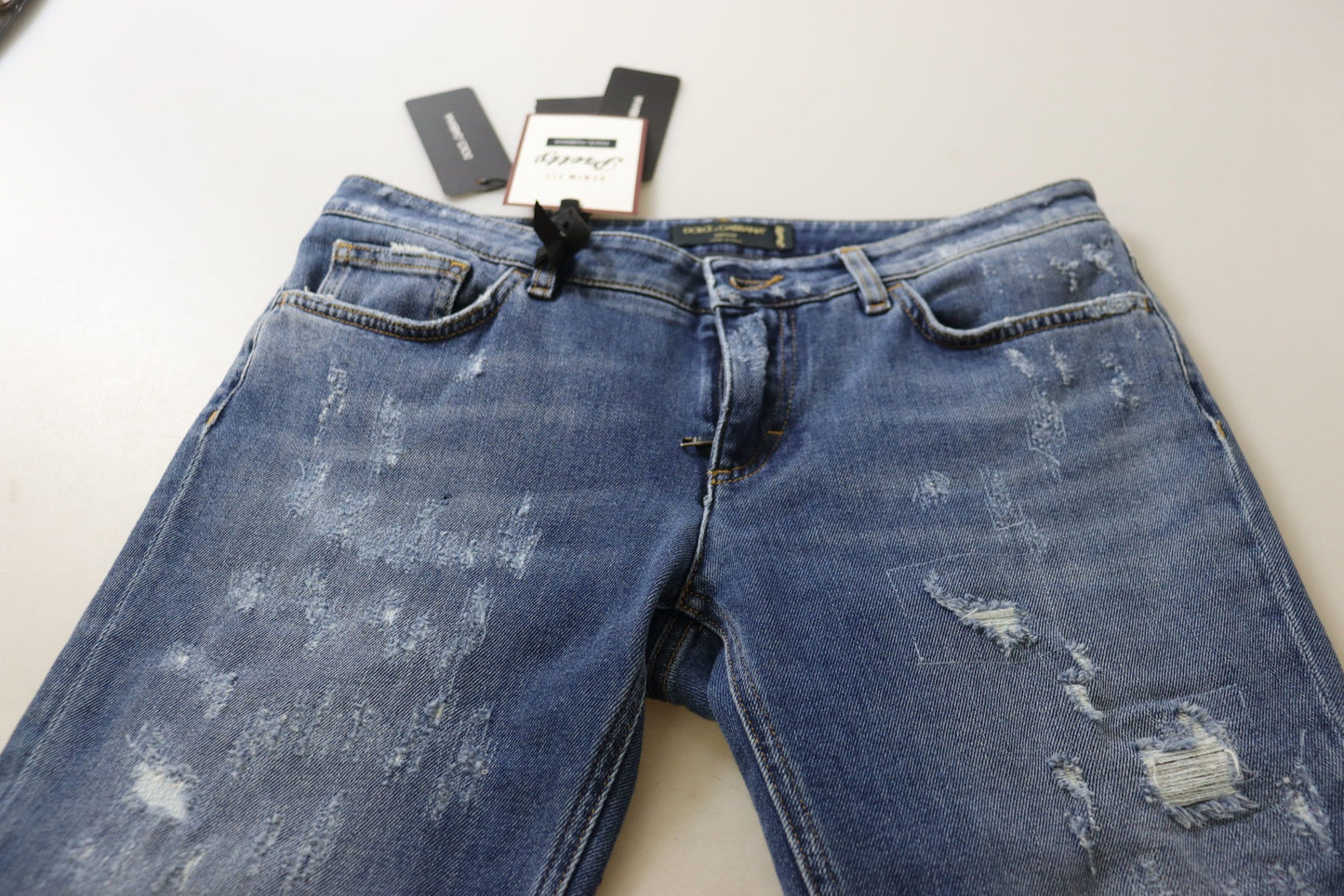 Jeans skinny a vita bassa chic