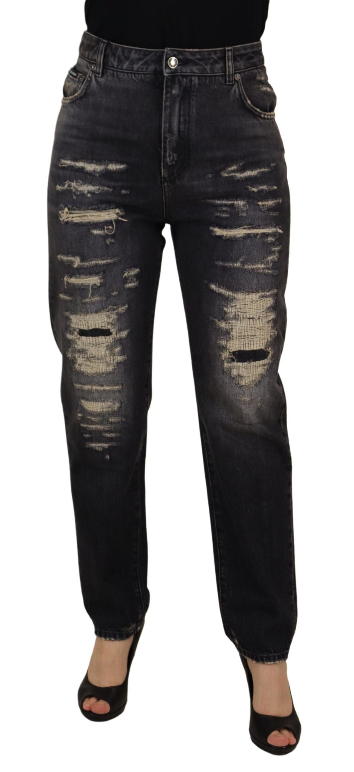 Eleganti jeans skinny a vita alta