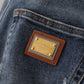 Jeans aderenti a vita alta firmati in blu