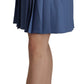 Elegant Pleated A-Line Mini Skirt with Bird Appliques