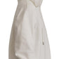 Maglione con cappuccio bianco chic