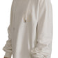 Maglione con cappuccio bianco chic