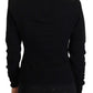 Eleganter schwarzer Rollkragenpullover aus Kaschmir