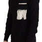 Eleganter schwarzer Rollkragenpullover aus Kaschmir