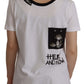 Elegantes T-Shirt mit Rundhalsausschnitt und Slogan