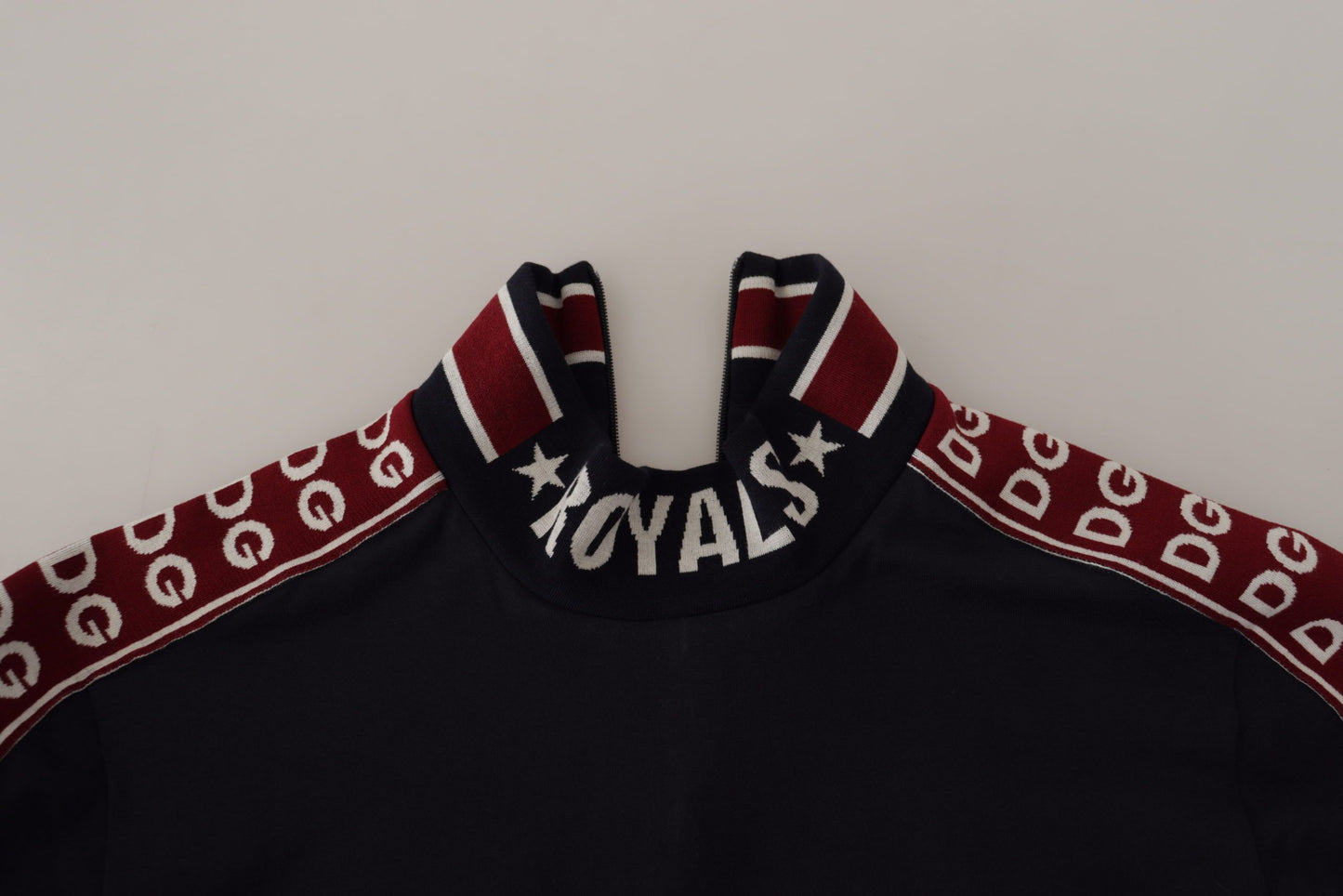 Elegantes schwarzes Rollkragen-T-Shirt aus Baumwolle