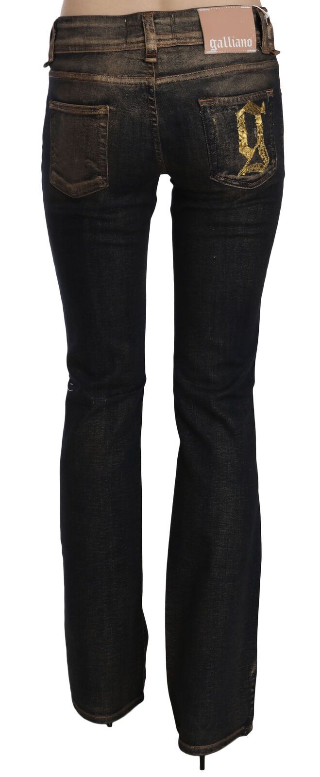 Schicker ausgestellter schwarzer Denim mit mittlerer Taille