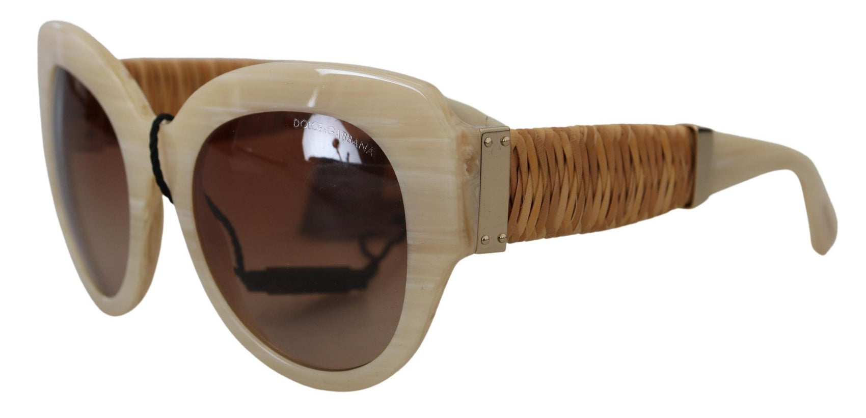Beige Chic Acetat Damen Sonnenbrille