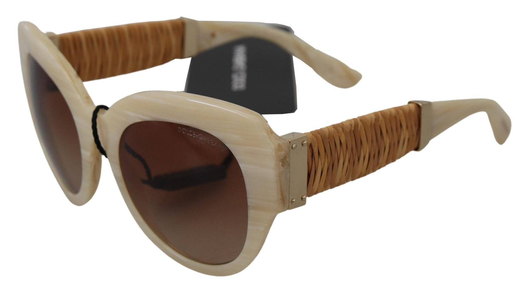 Beige Chic Acetat Damen Sonnenbrille