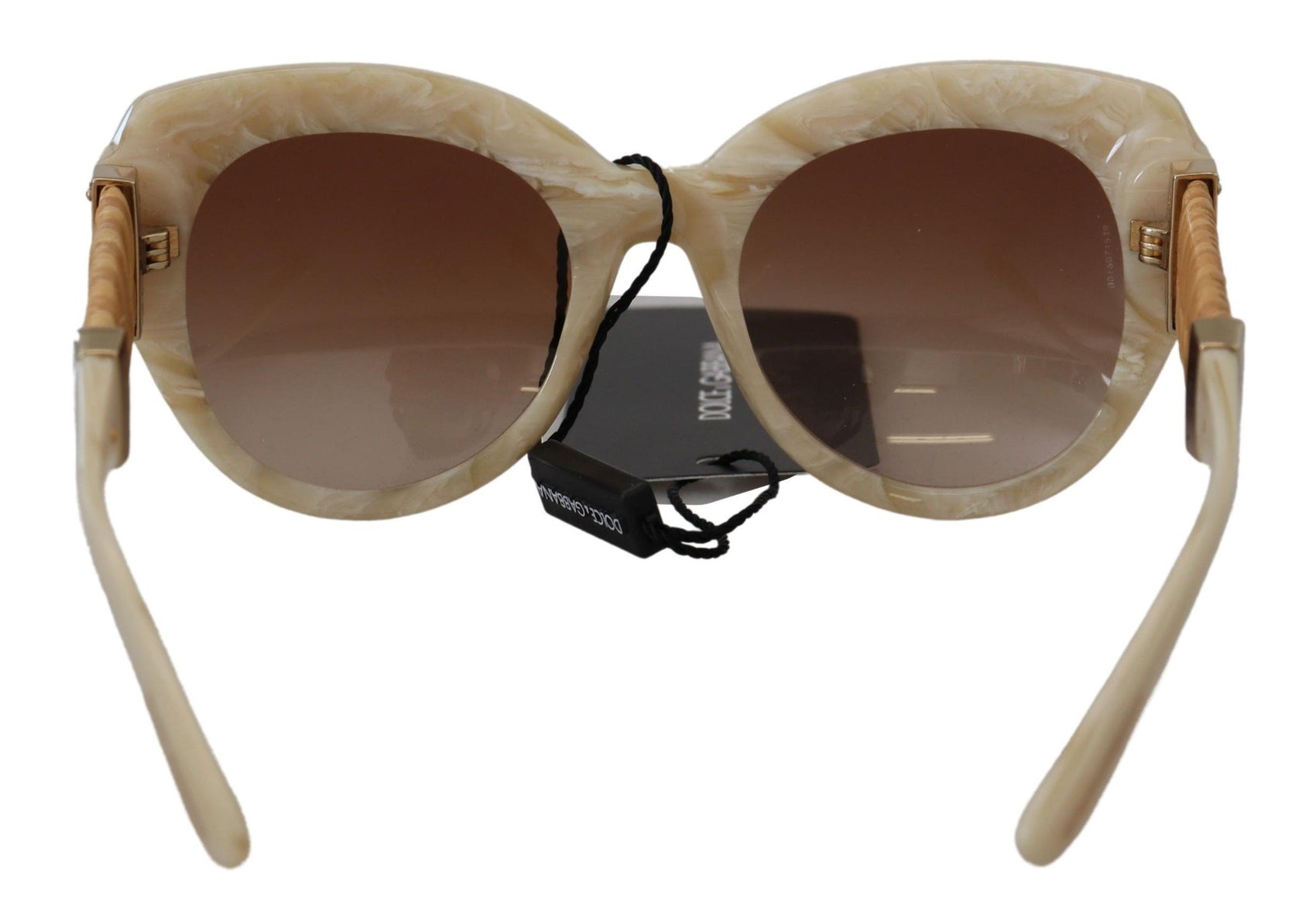 Beige Chic Acetat Damen Sonnenbrille
