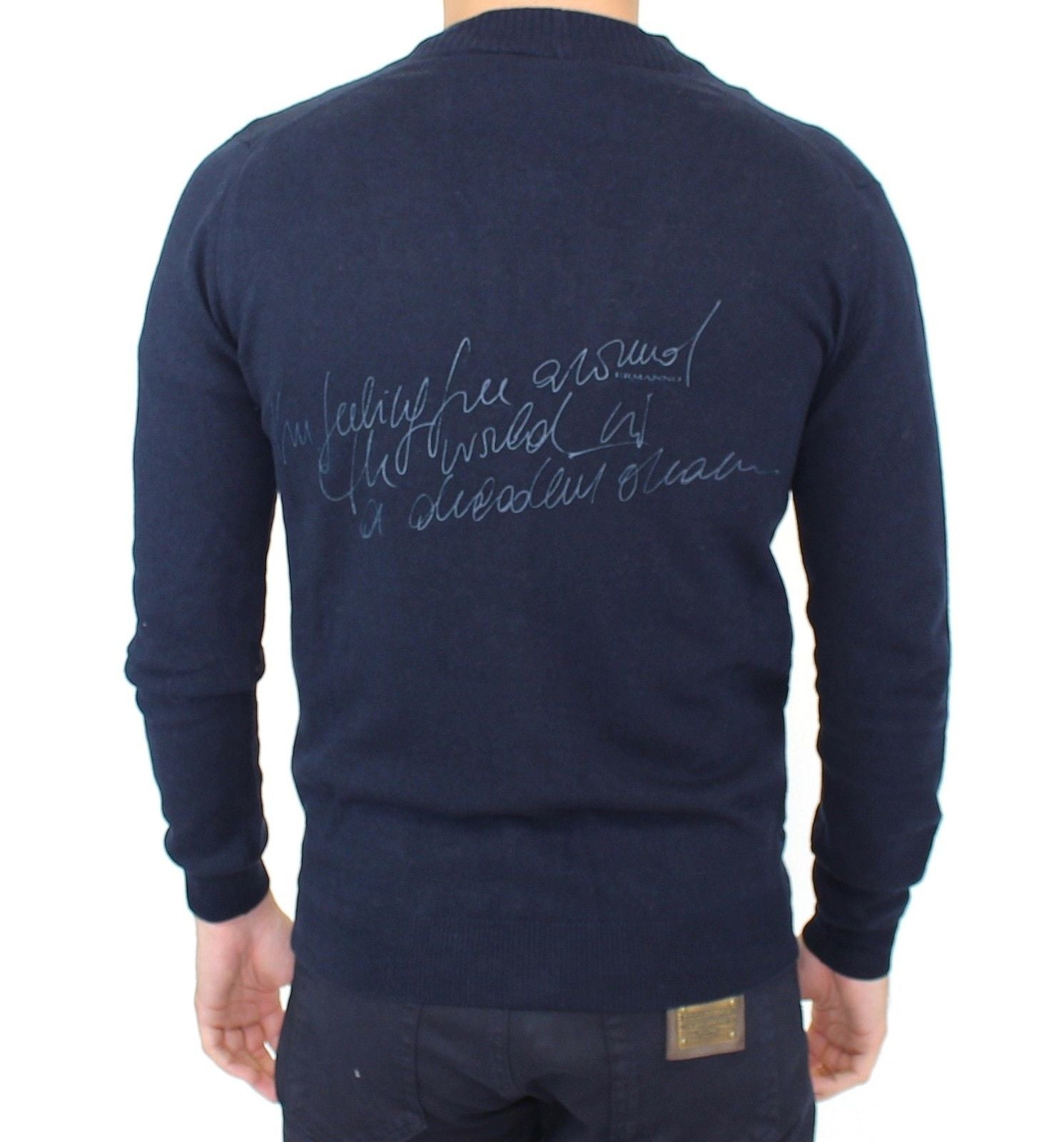 Schicker blauer Cardigan aus Wollmischung