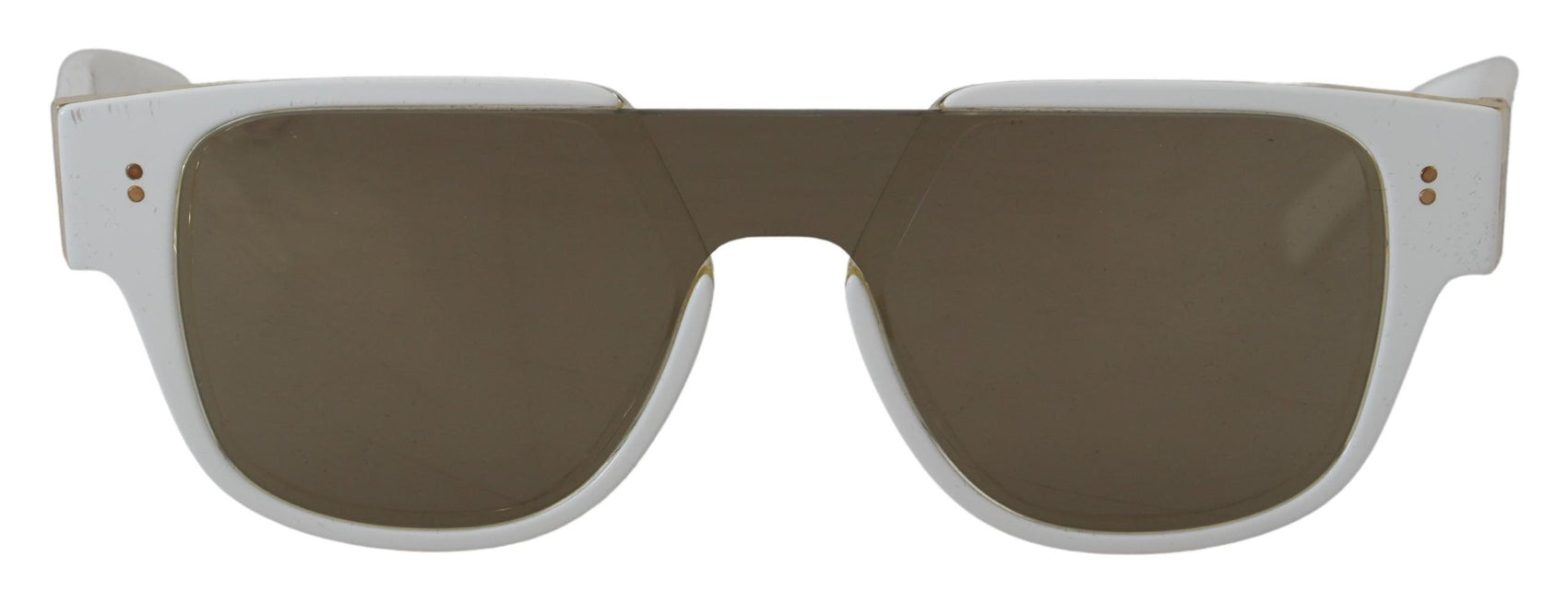 Elegant White Acetate Sunglasses for Women