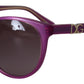 Chic Purple Acetate Round Sunglasses