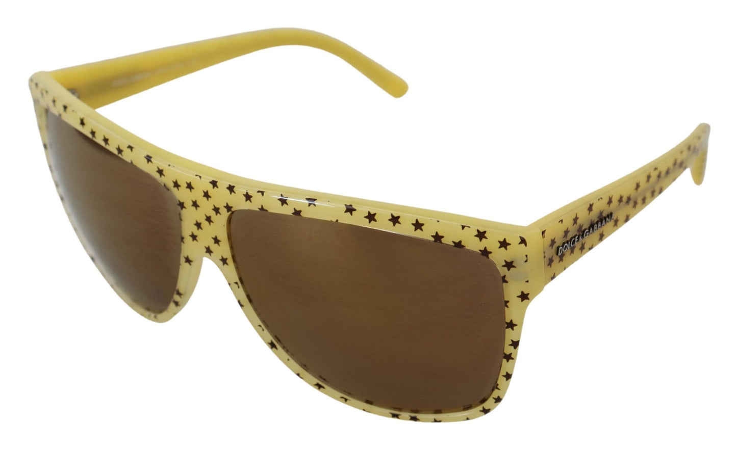 Stellar Chic Eckige Sonnenbrille in Gelb