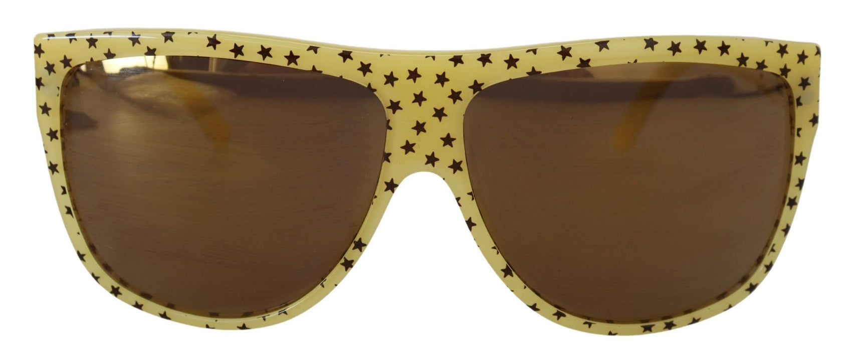 Stellar Chic Eckige Sonnenbrille in Gelb