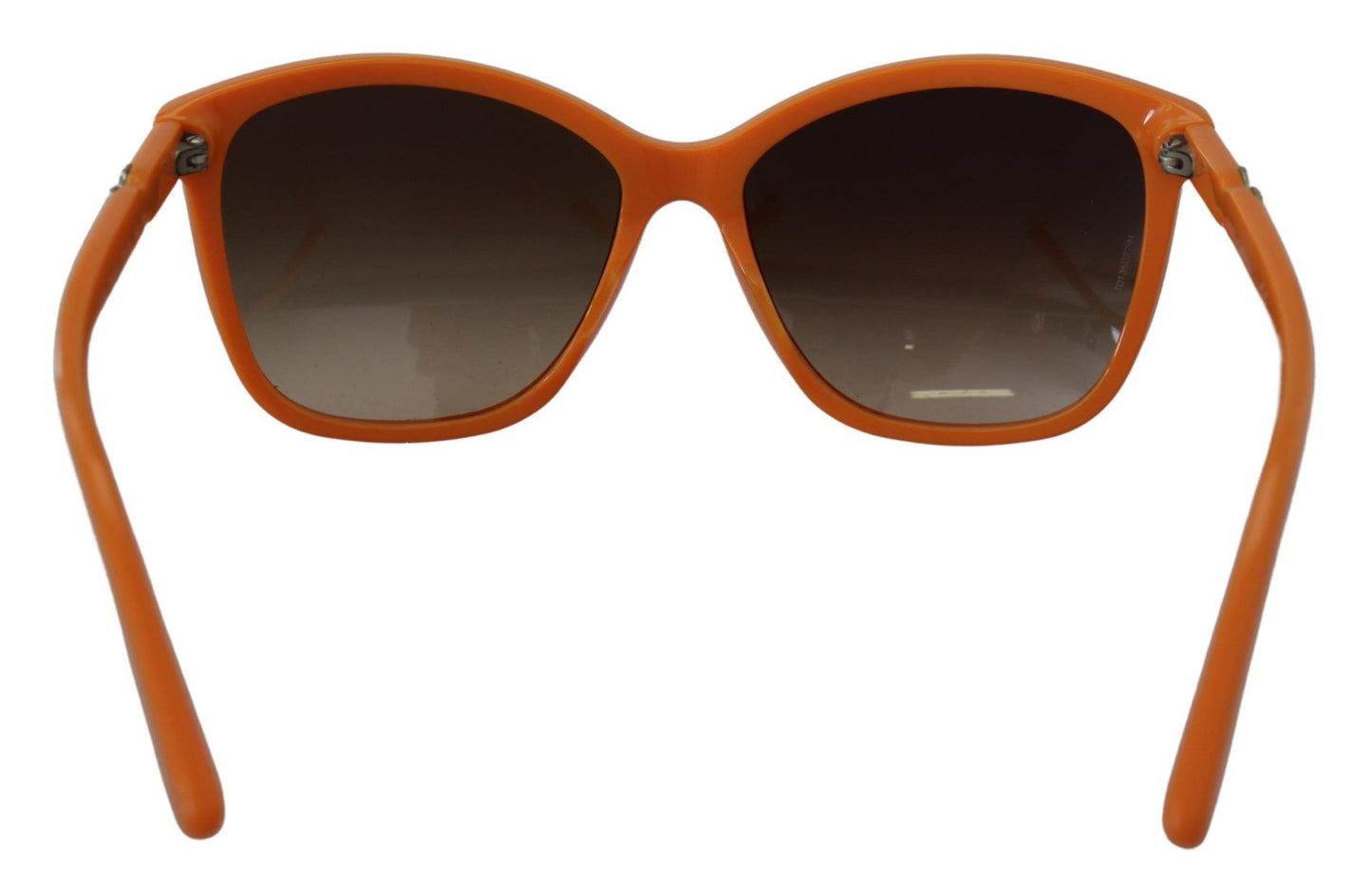 Schicke orangefarbene runde Sonnenbrille für Damen