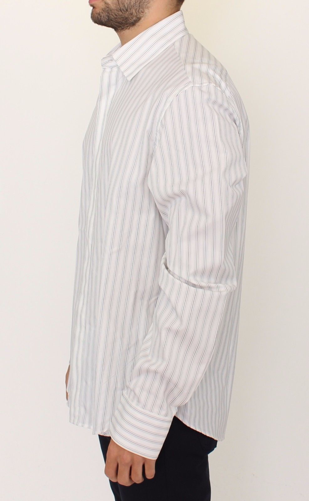 Elegante camicia casual in cotone a righe